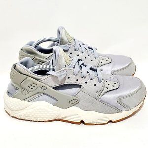 Nike Air Huarache Size 8 Run Premium Gray Sneakers